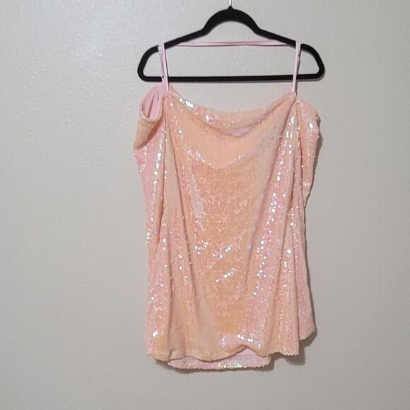 Club Exx Dolls Kill Starry Eyed Romance Sequin Mini Dress Large NWT Party Rave - Picture 7 of 12